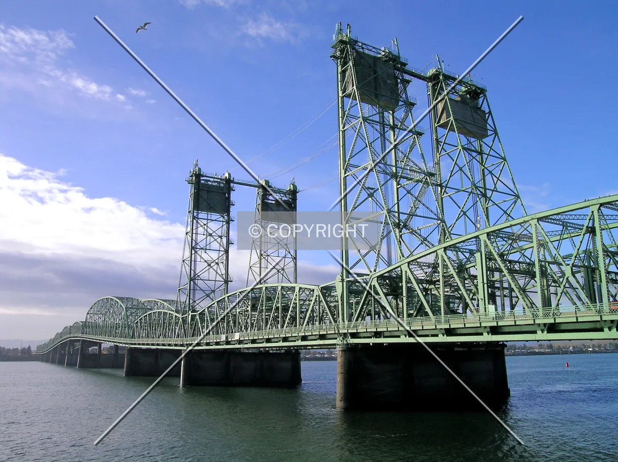 View from the northern end of I-5 bridge