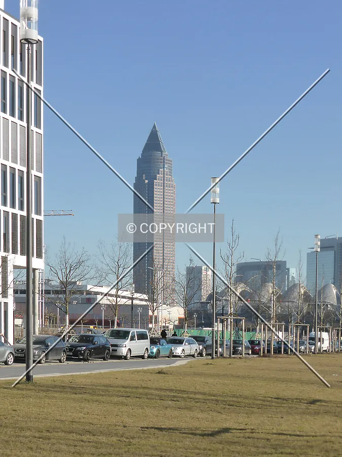 MesseTurm as seen from Europa-Allee in 2017