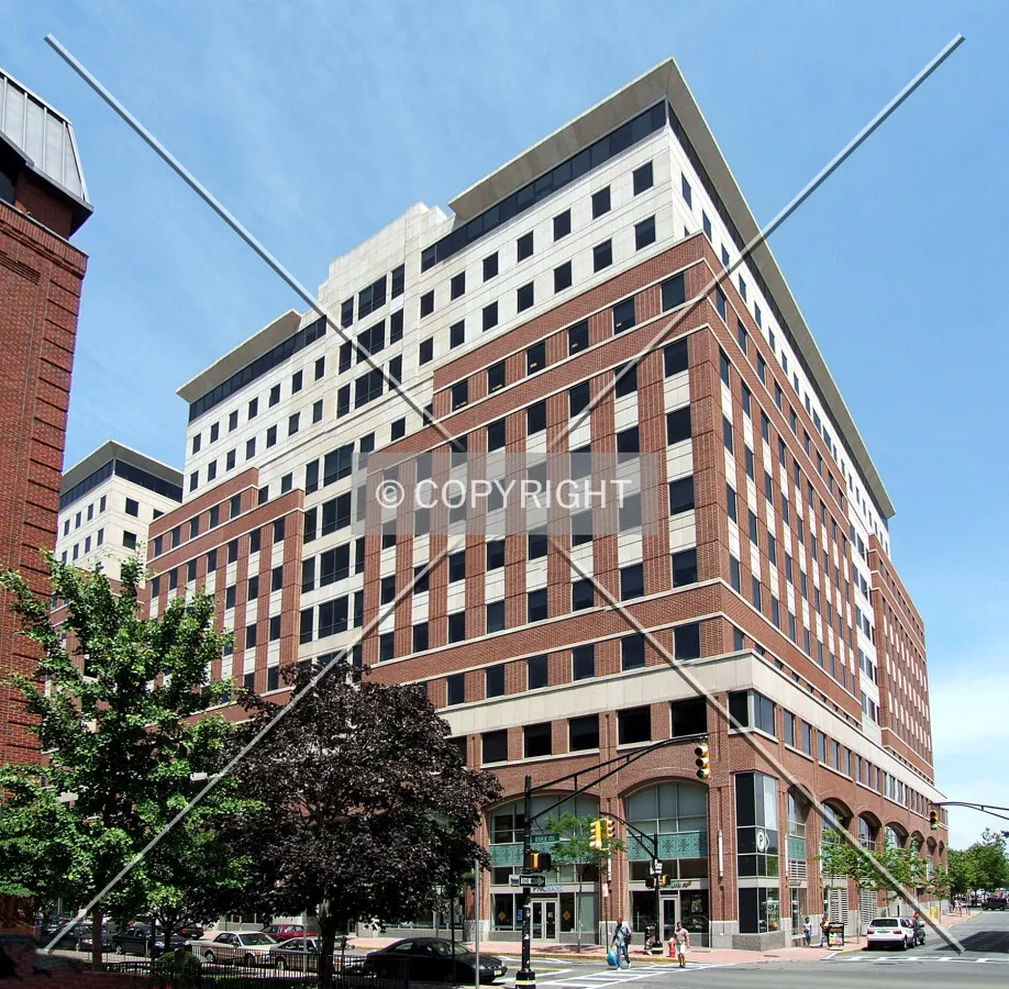 View from the west at River and 1st streets