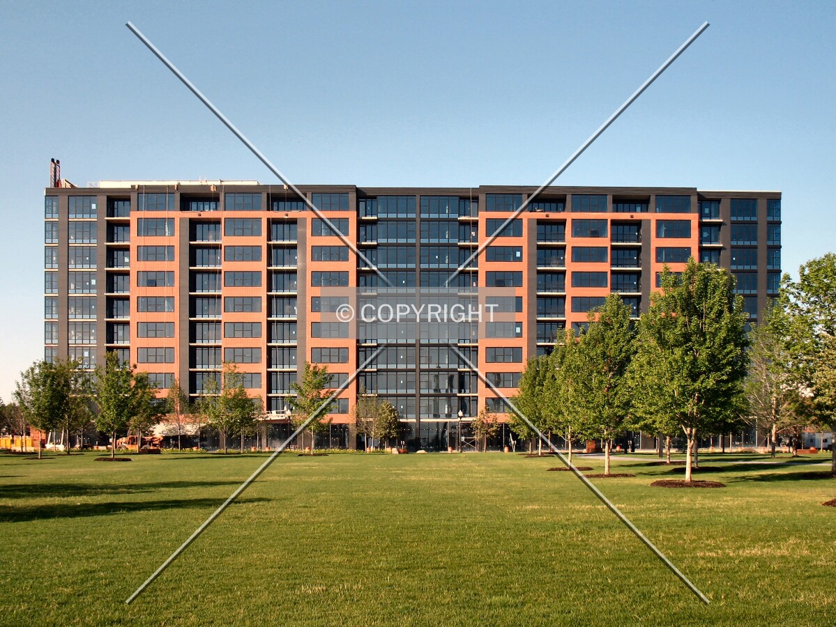 Full north facade from Gold Medal Park