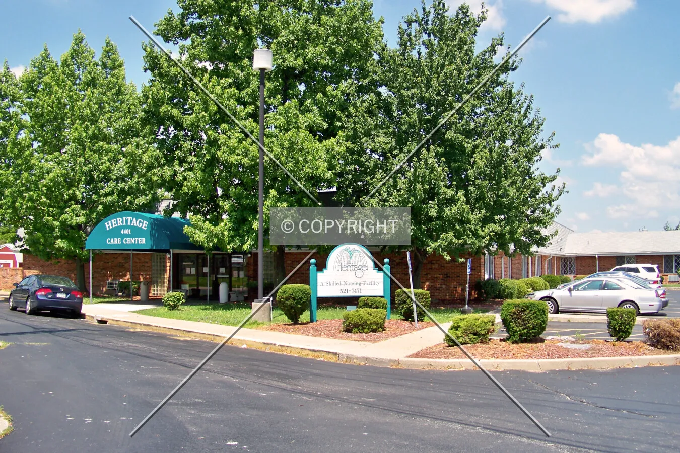View from the southeast