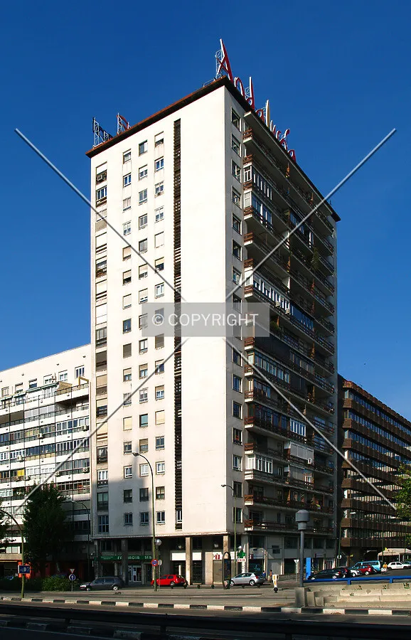 A view from Paseo de la Castellana