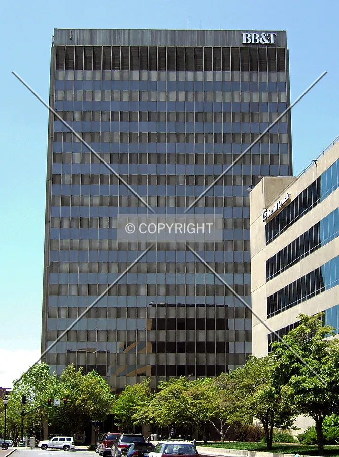 View from the northeast on Pack Square