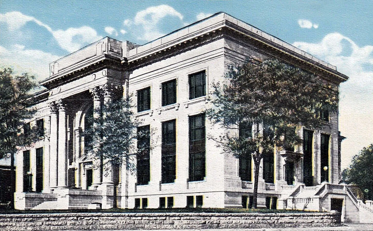 Vintage view from the southeast