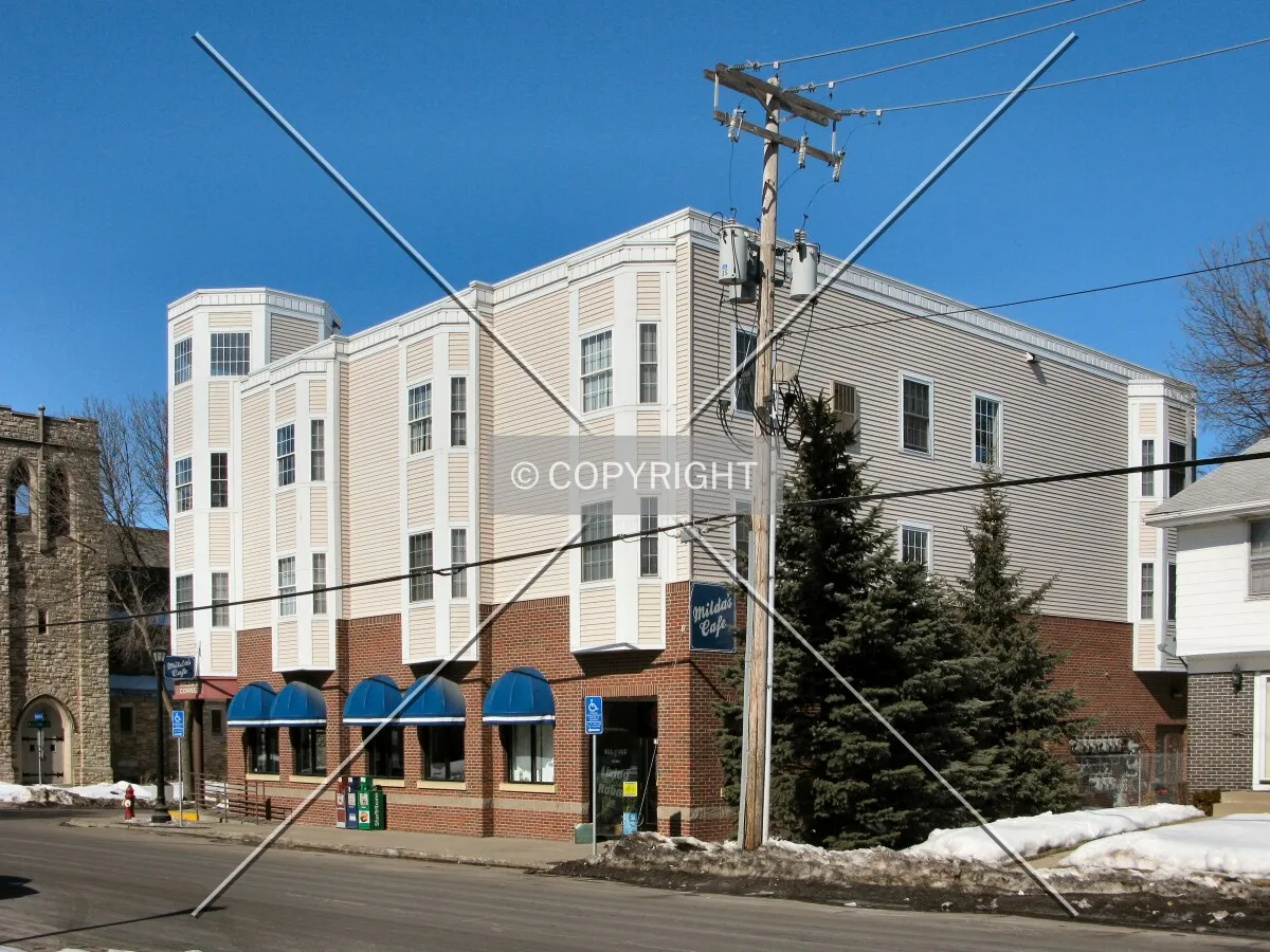 View to the northwest across Glenwood Avenue