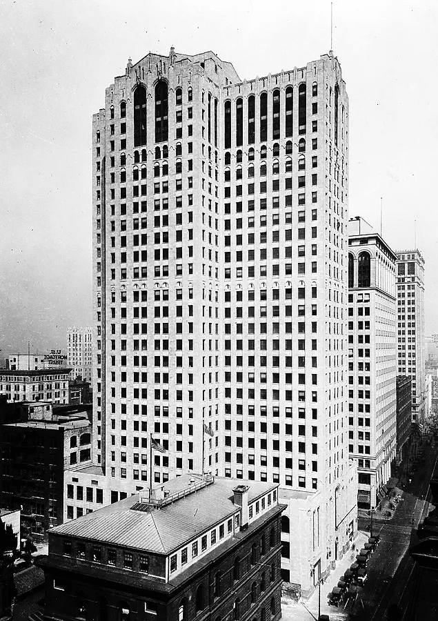 Vintage view from the southeast