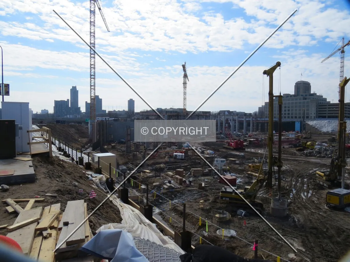 View to the southeast from 4th Street South