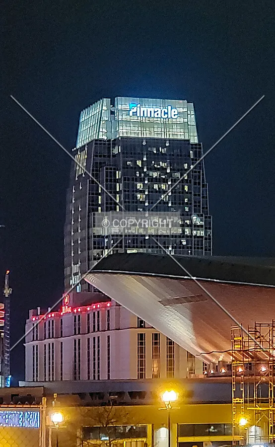Distant view at night; March 30, 2020