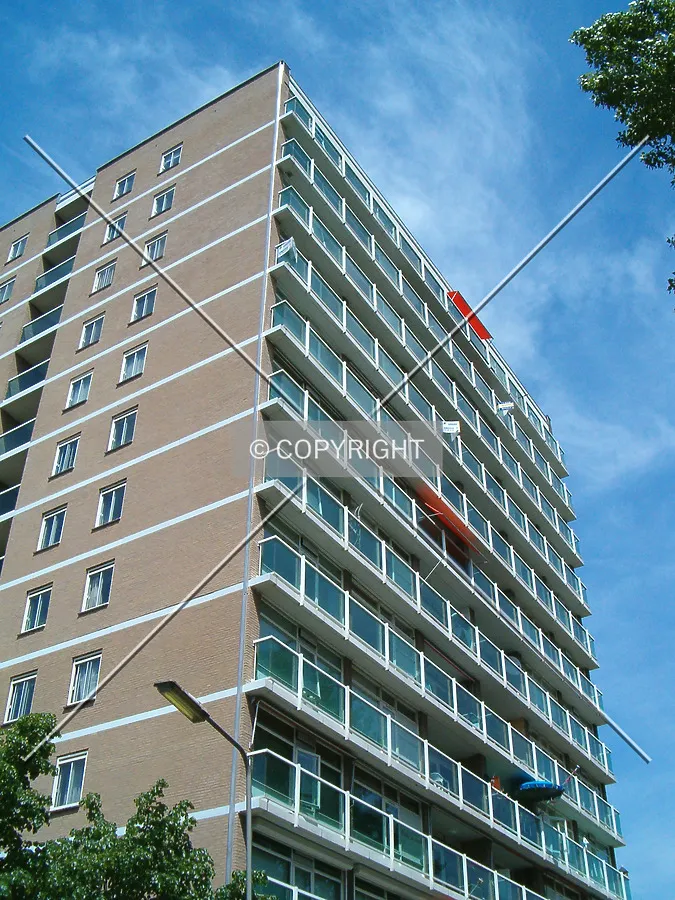 Looking up from the southeast