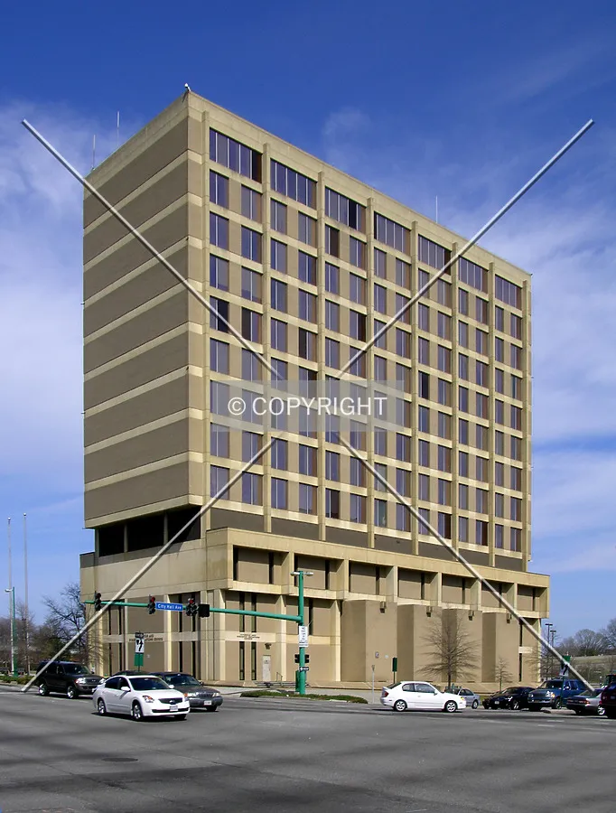 From across East City Hall Avenue to the southwest