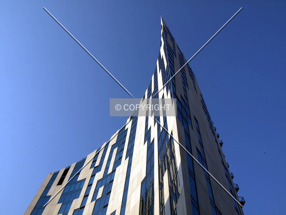 Looking up from the south
