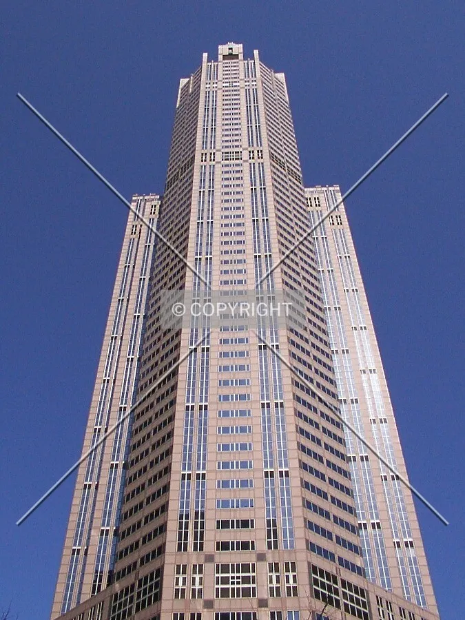Looking up the front side
