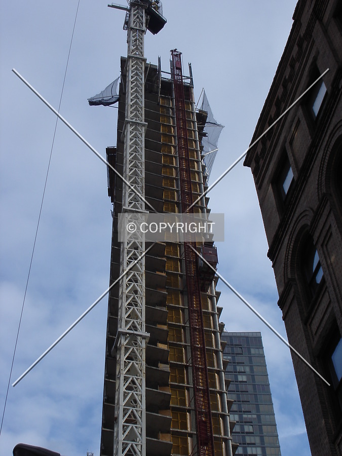 Looking up from the rear