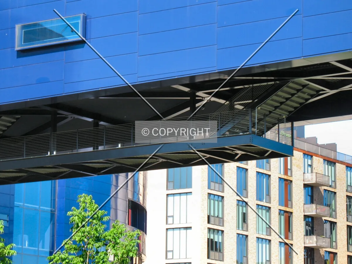 Fire escape stairs under the Endless Bridge