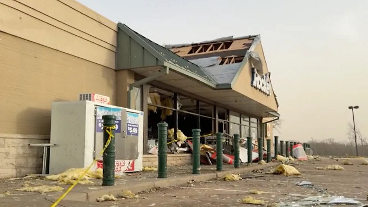Tornado damage