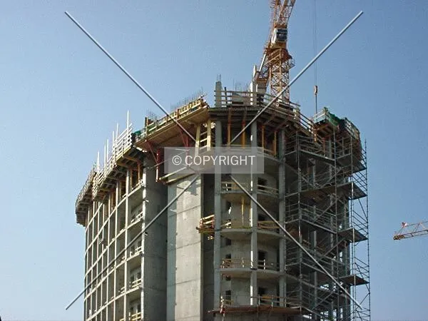 Top of the tower during construction phase