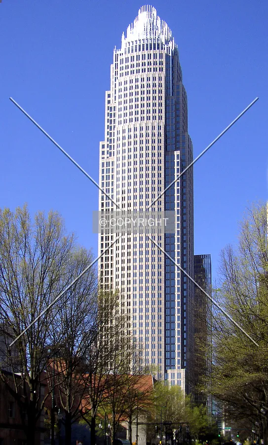 Looking south from North Tryon Street