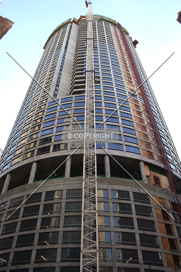 Looking up from the northeast
