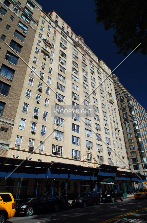 Viewed from the south along Central Park West