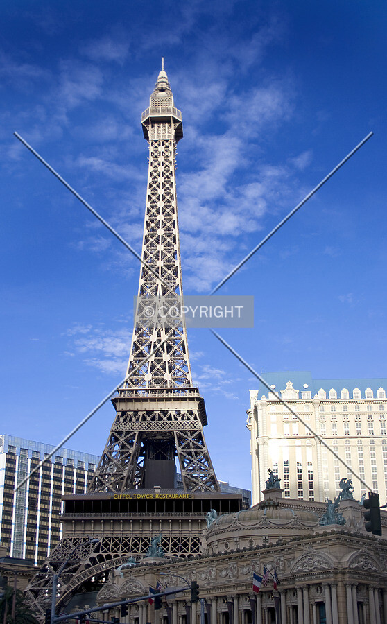 View from the southwest, across Las Vegas Boulevard