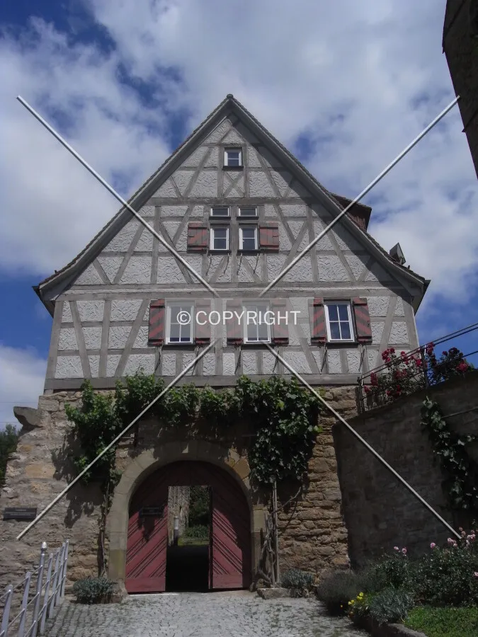 Gate house of Alexanderkirche Marbach