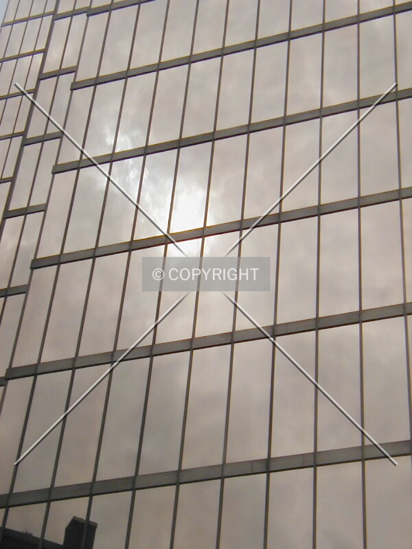 Facade close-up with breaking sun