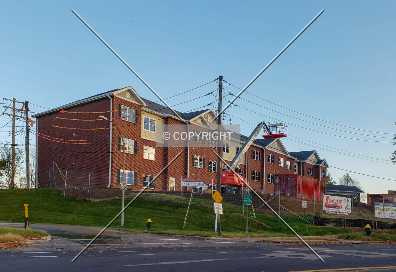 From the northwest during construction; November 4, 2018