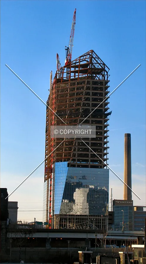 From the east across the Schuylkill River at North 23rd and Arch Streets