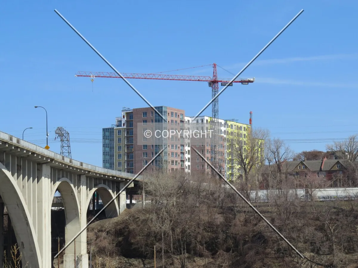 View to the north across the Mississippi River