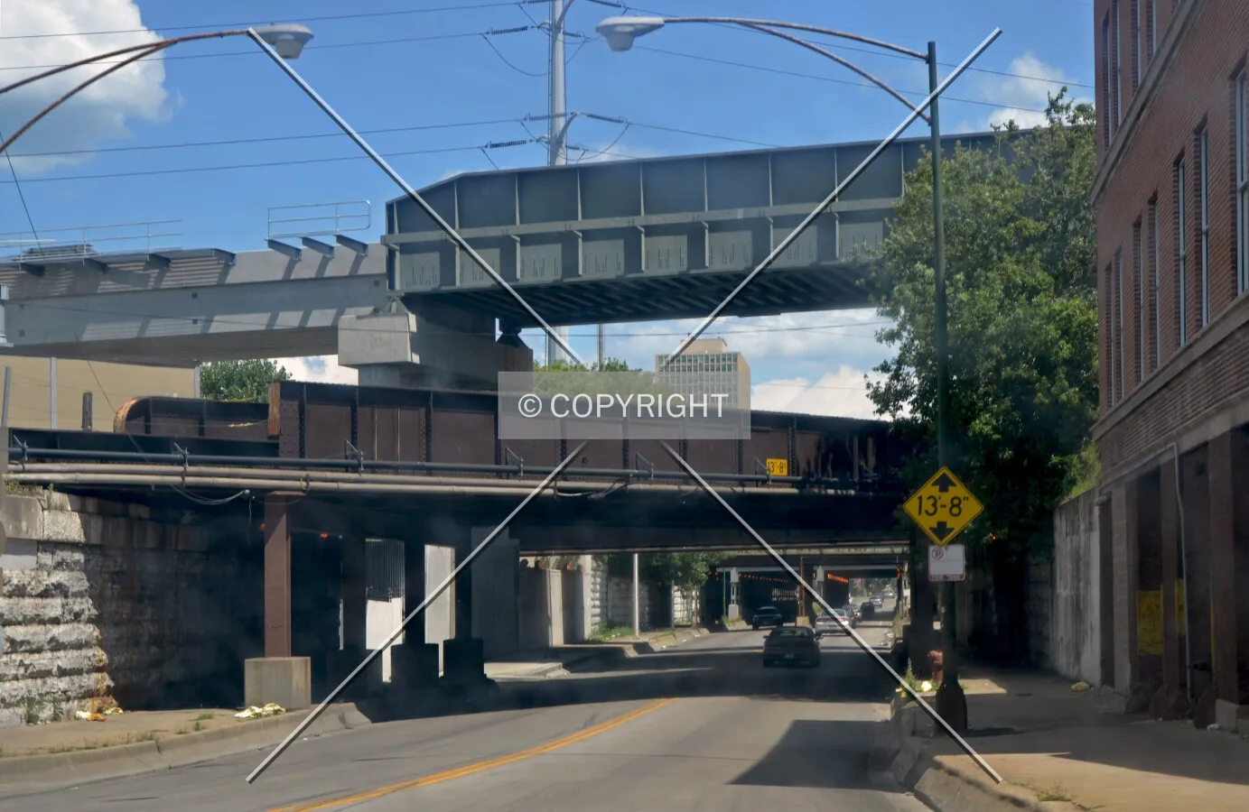 Finishing stages of construction; July 27, 2014. Viewed from 63rd street, to the west.