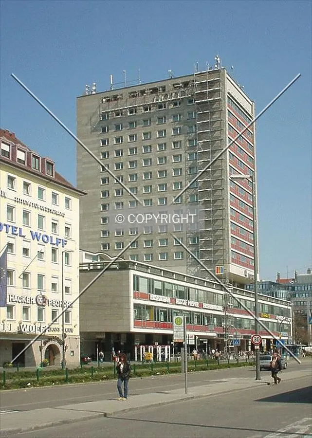 Side view of the hotel