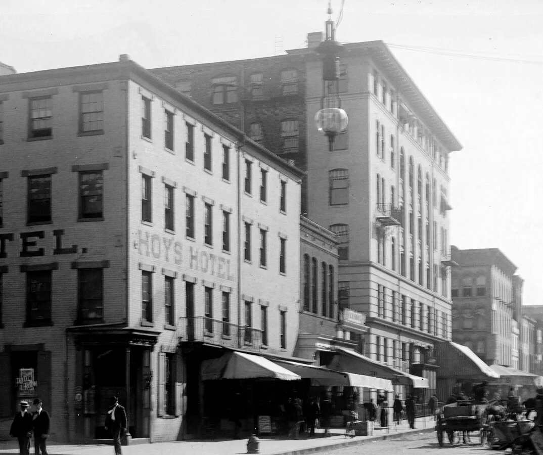 Vintage view from the southwest as originally built
