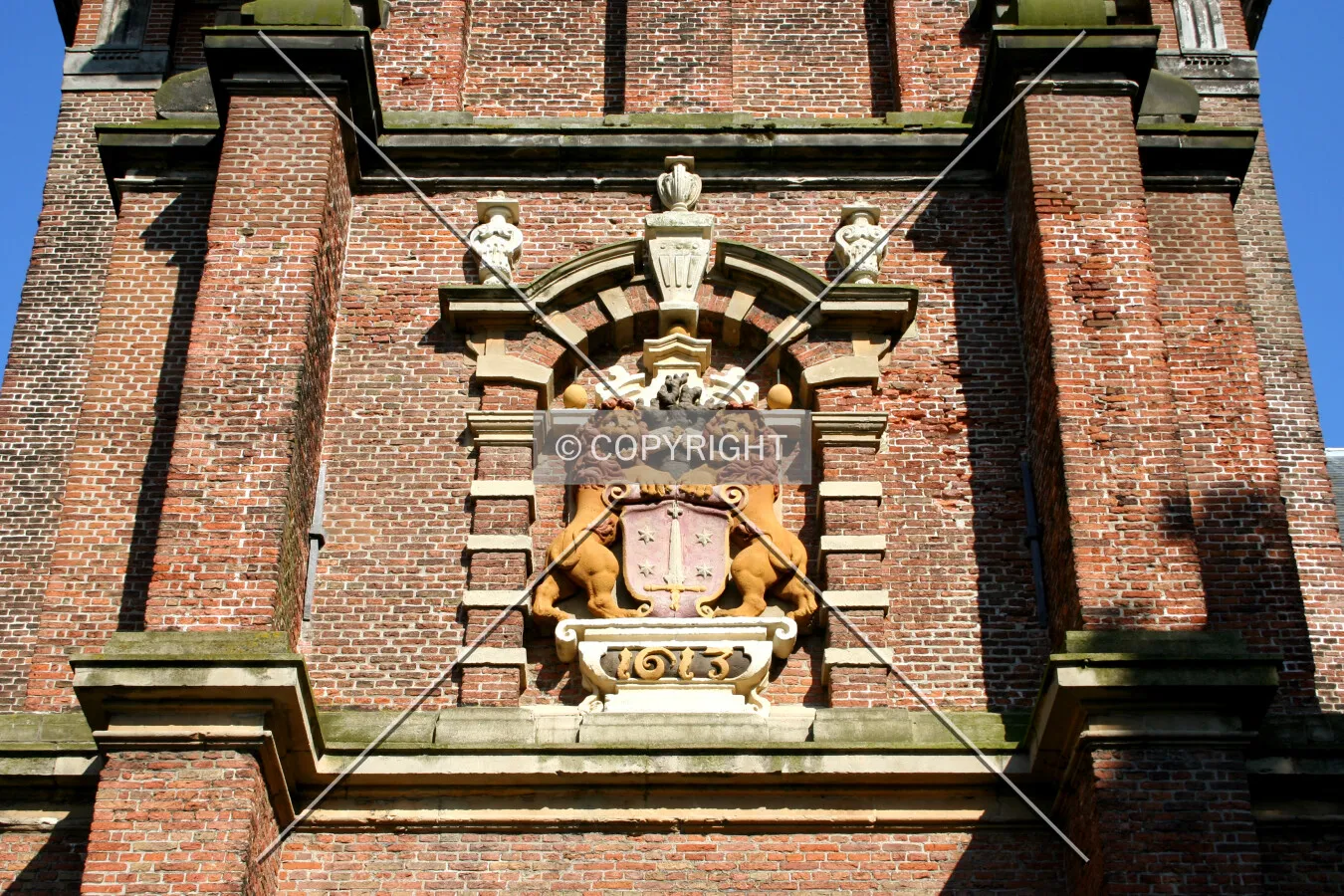 Detail of the tower facade