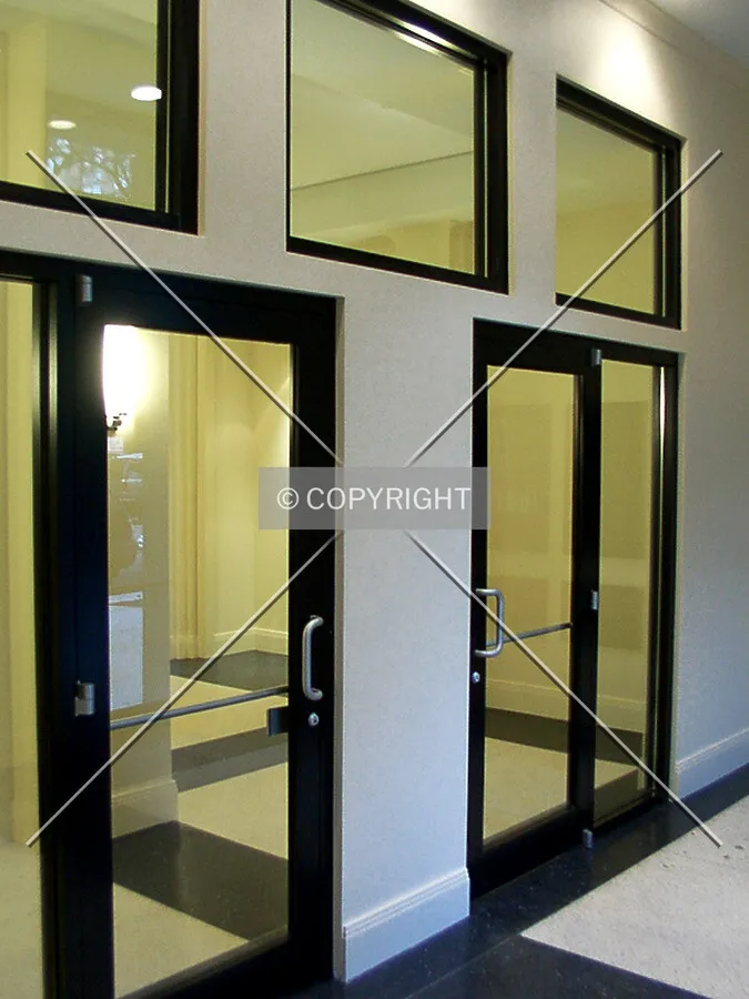 Front vestibule, looking into the lobby