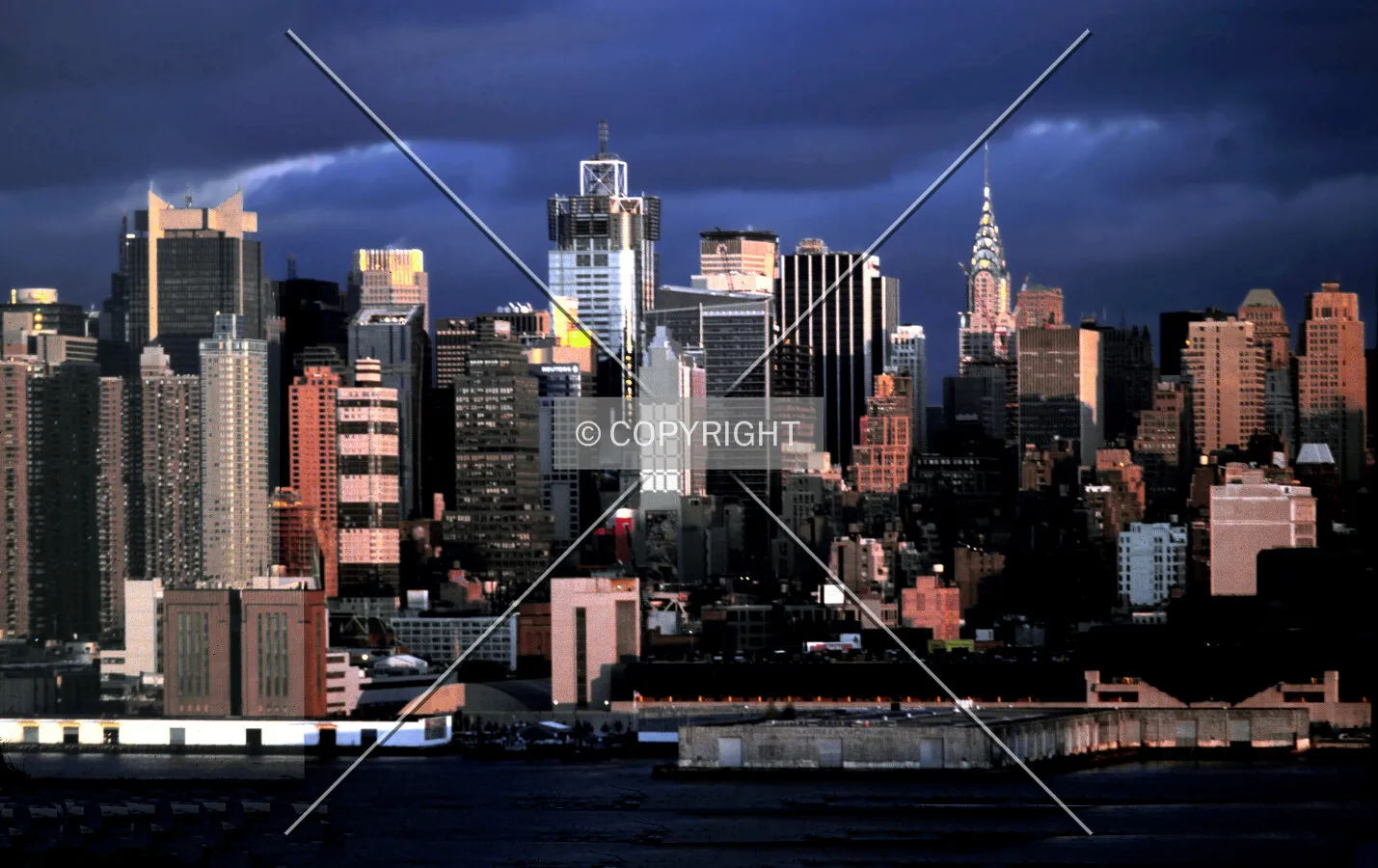 View from the west toward Times Square