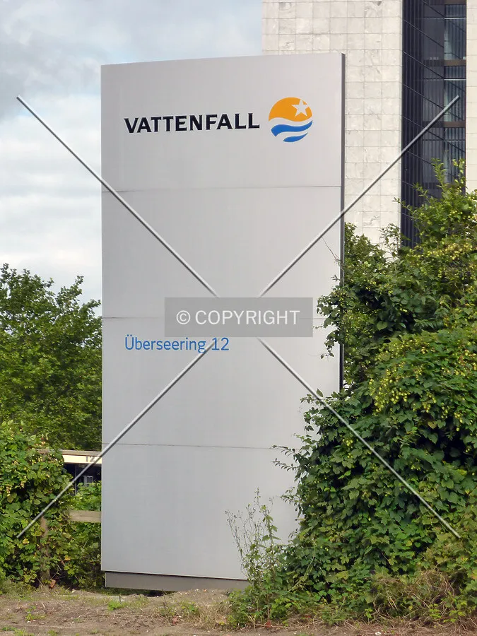 Vattenfall logo and sign