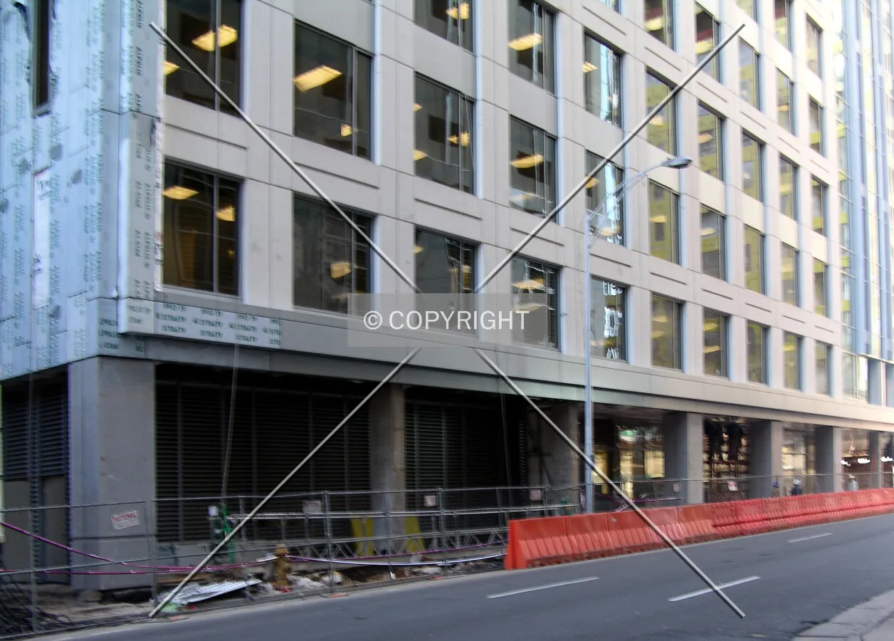 Northern base along East 3rd Street
