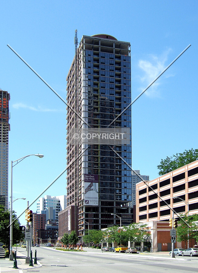 View from the northeast along Washington Boulevard