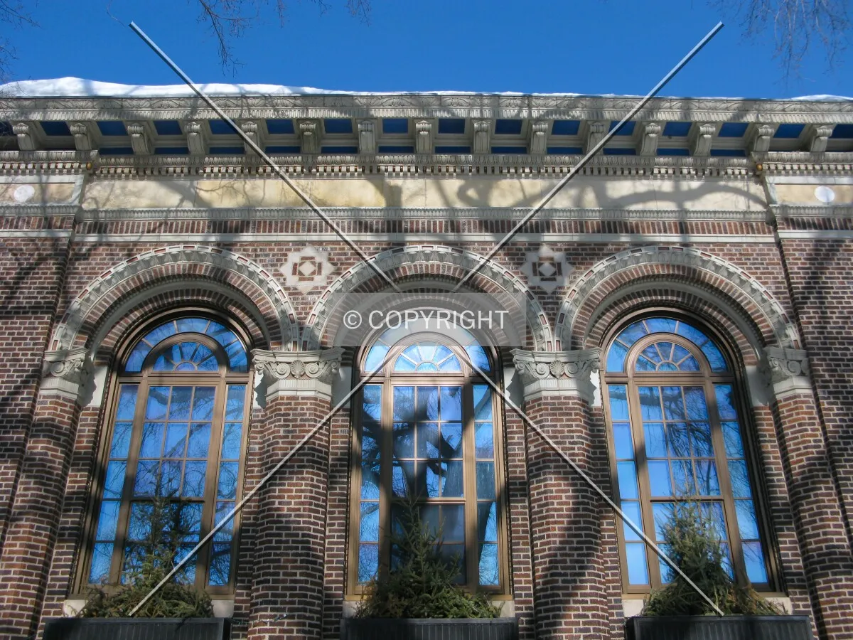 Looking up from Como Avenue