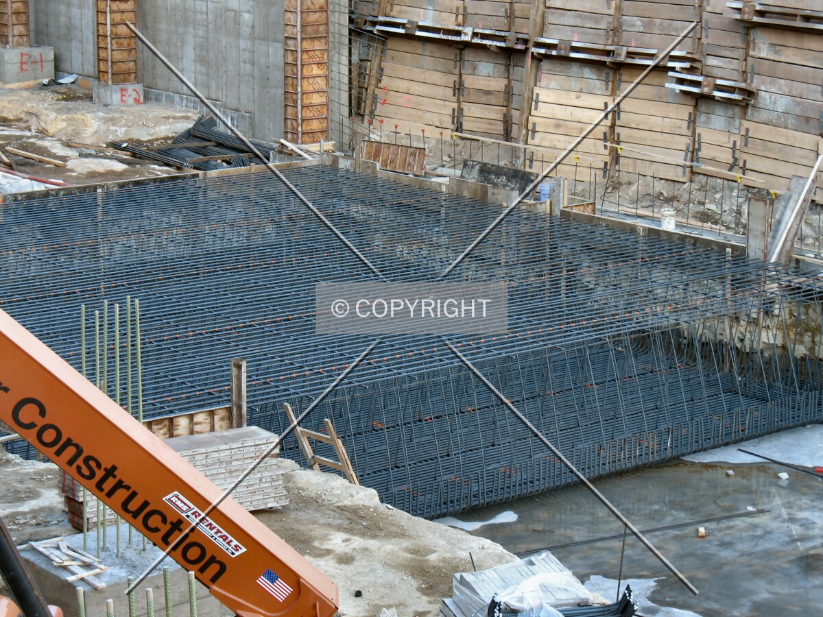 Rebar in the pit