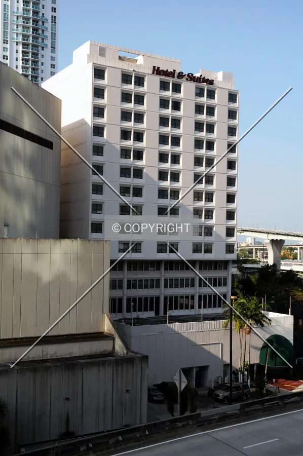 North side viewed from on top of Metromover Station
