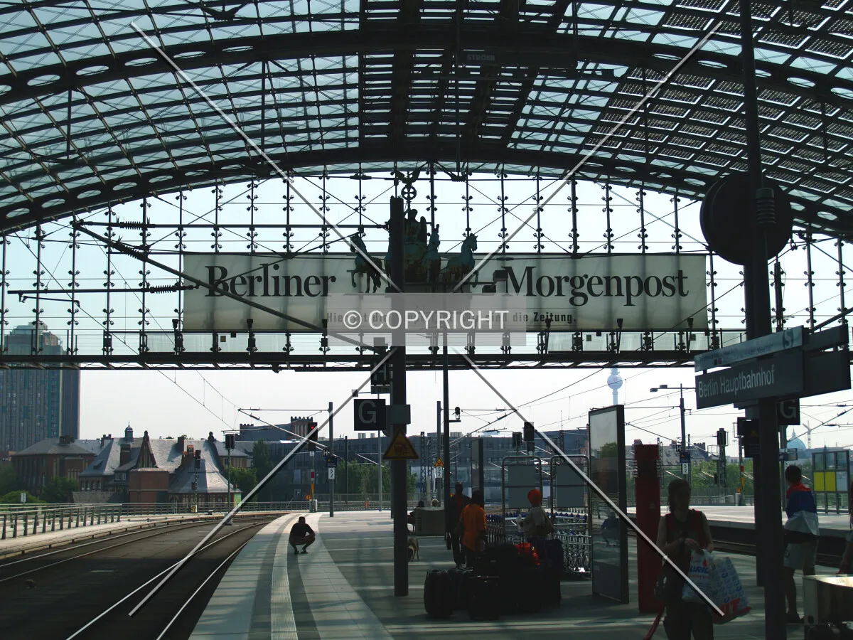 A view of the tracks from the upper floor