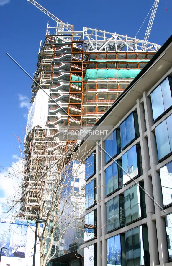 View north looking up from Crown Place