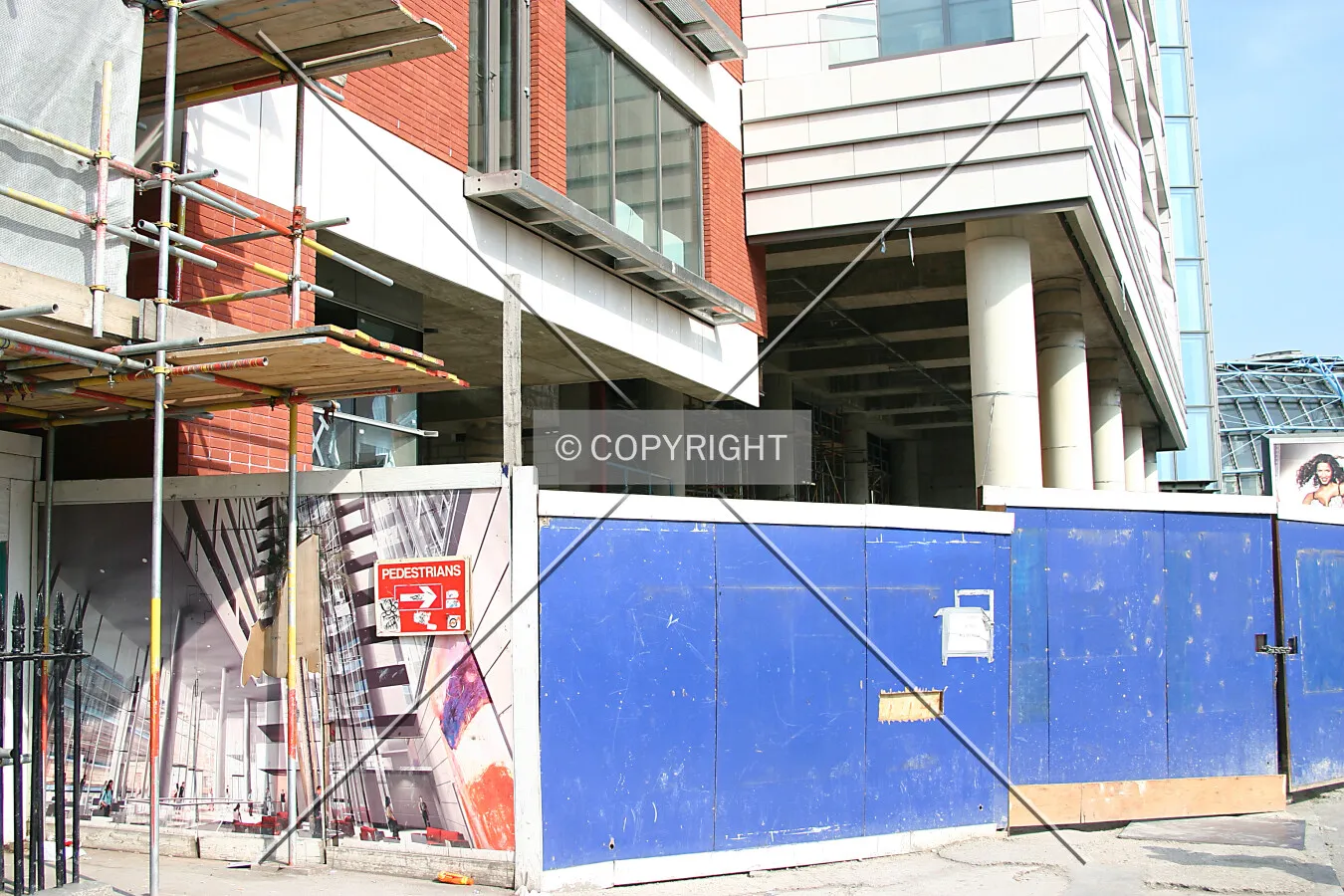 View east along Addington Street of the base