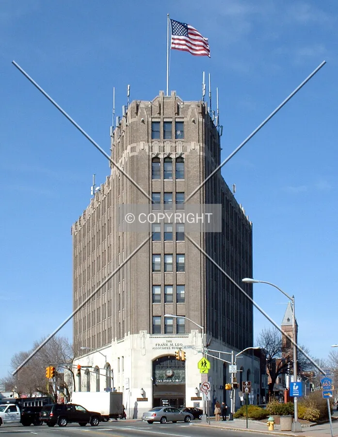 View from the southeast along Bloomfield Avenue