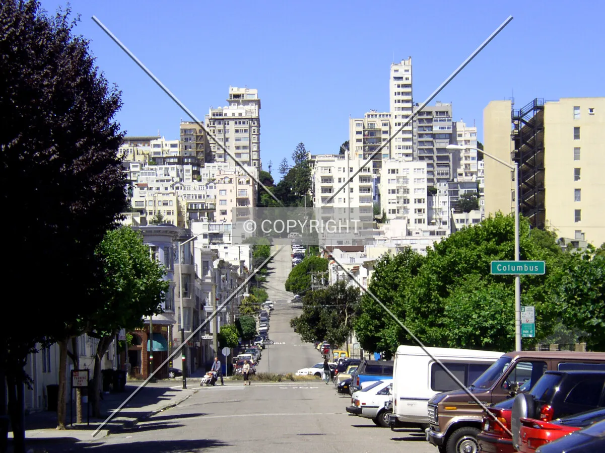 Looking west from Columbus Street