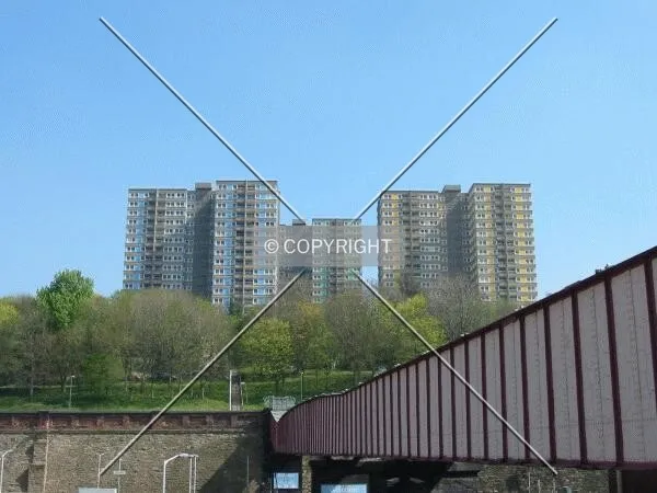 View from the railway bridge