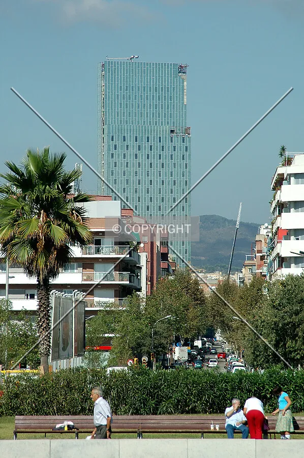 Seen from Barcelona's beach