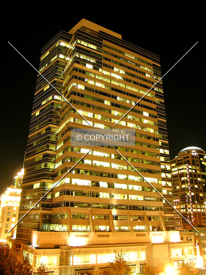 Southeastern view at night