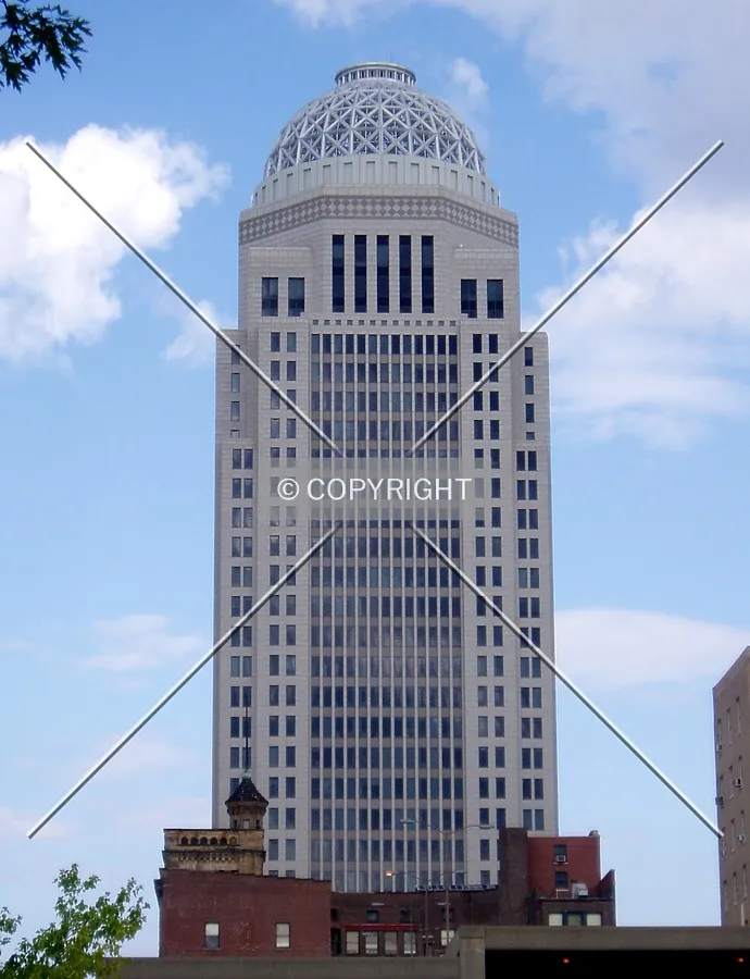 From the west on South 6th Street